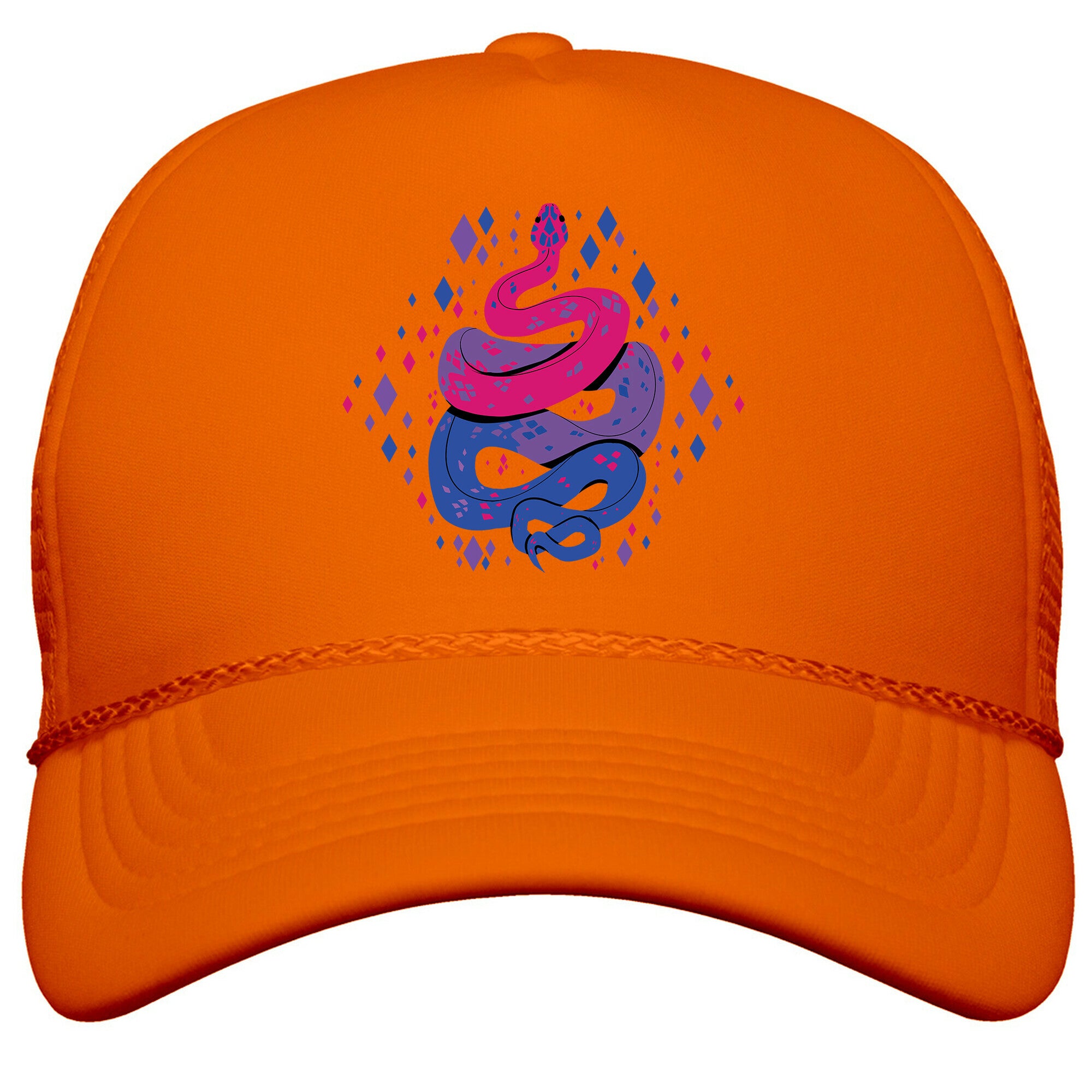 Pride Snakes: bi Snapback Trucker Hat